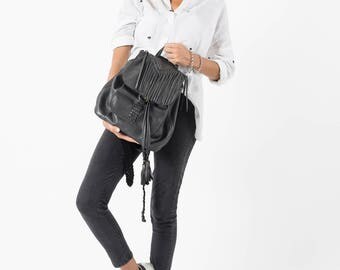 boho leather backpack purse