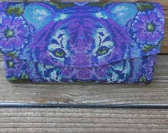 Necessary Clutch Wallet/NCW/Clutch/ accordion wallet/ wallet/tiger/purple