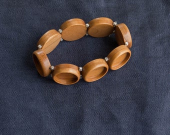 MADE TO ORDER - Bracelet blank bezel settings finished hardwood - 18 mm - (Z18c) - Set of 3, 5, 8 or 9 ea