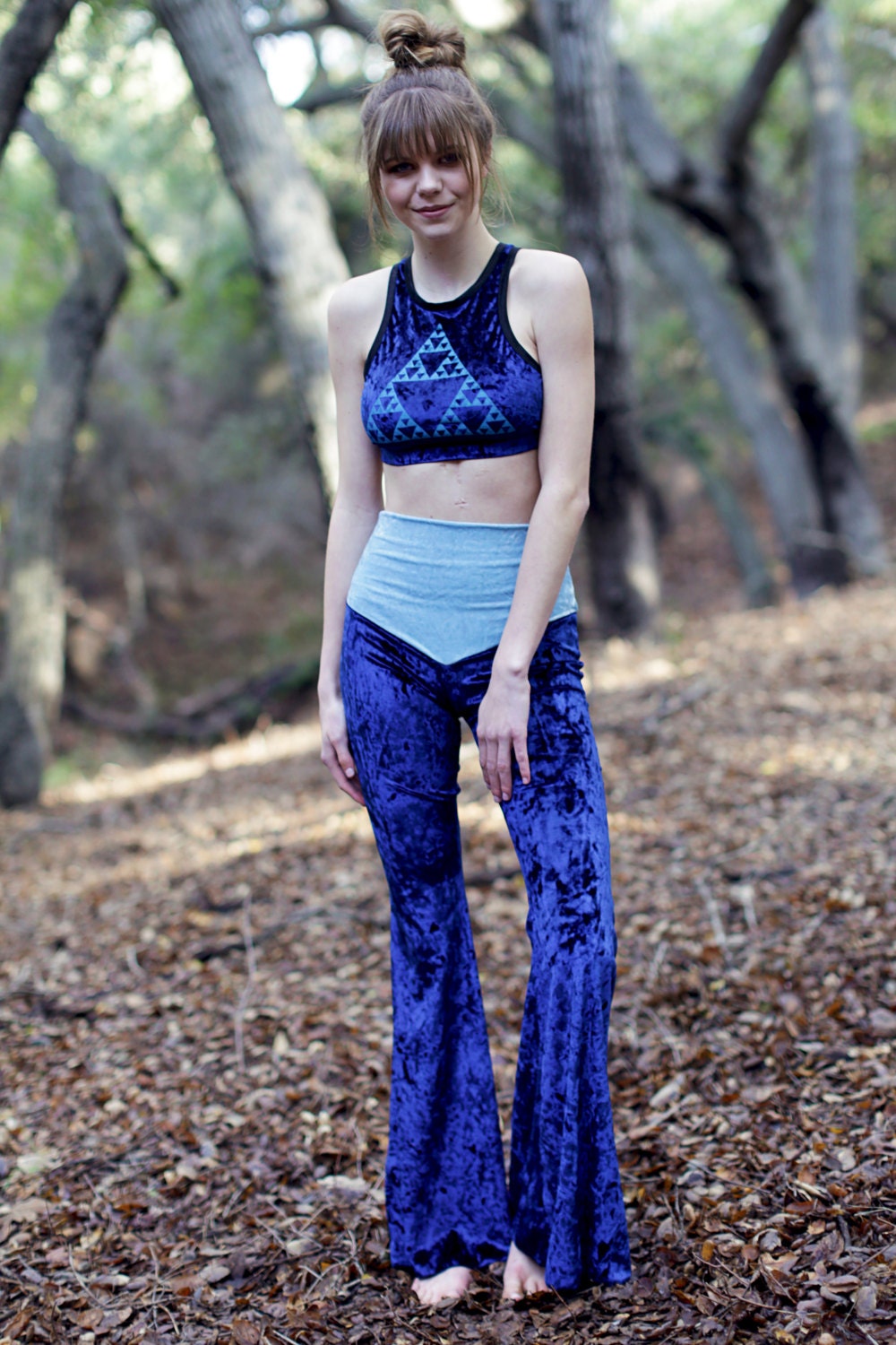 velvet bell bottoms womens yoga pants yoga pants women blue