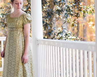 Regency Dress, Jane Austen Dress, Formal Ball Gown, Early 19th Century Tea Dress, Vintage Saree, Emma 2009, Misses 2