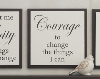 Serenity Prayer Wall Decor serenity prayer art | etsy Serenity Prayer Wall Decor serenity prayer art | etsy