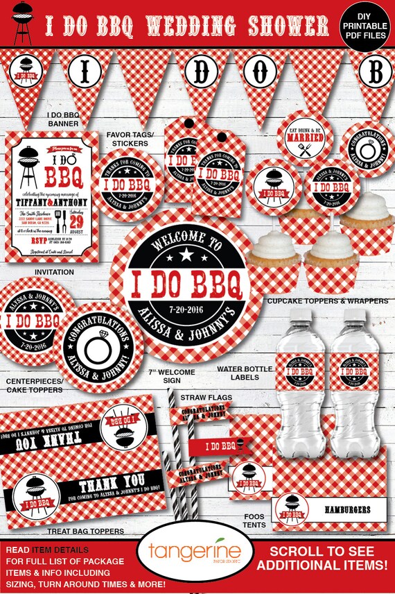 I Do BBQ Decorations I do Bbq Couples Shower - I Do bbq Rehearsal ...