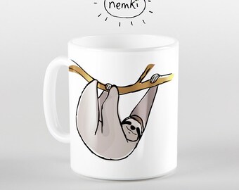 Sloth Mug, Sloth Coffee Mug, Cute Sloth Gift, Sloth Mugs, Sloth Coffee Cup, Cute Sloth Mug, Sloth Design Mug, Cute Sloth Mugs, Sloths, Sloth