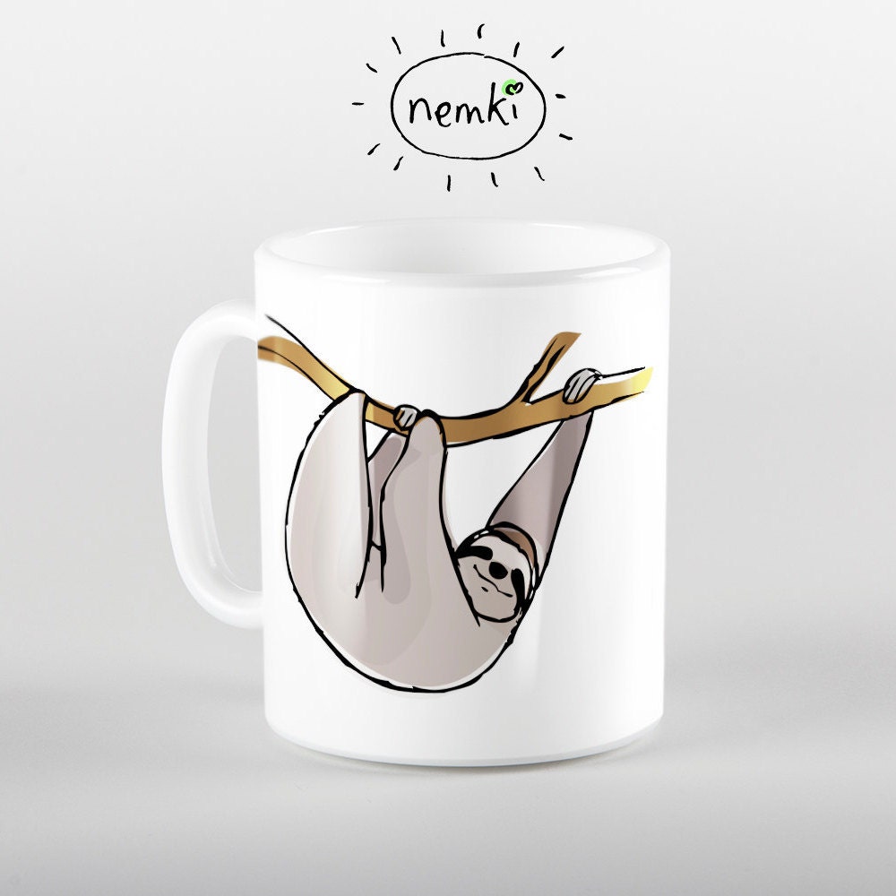 Sloth Mug Sloth Coffee Mug Cute Sloth Gift Sloth Mugs