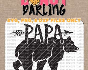Instant Download: Papa Bear svg / dxf / png - iron on - Cutting File, Vinyl Cutting Bear Family Available in Shop