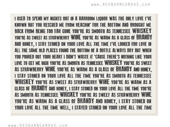 lyrics of tennessee whiskey