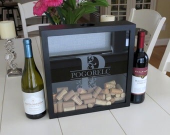 Personalized Cork Box- Wine Box, Wedding Gift -Anniversary- Kitchen Decor-Birthday- Wedding Shower- Bridal- Couples Gift- Bar- Mother's Day