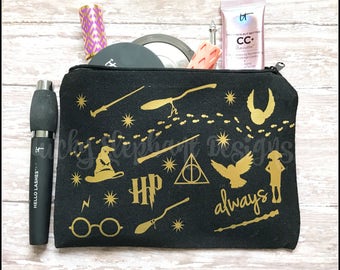 Harry Potter Makeup Bag - Geek Makeup Bag - Custom Makeup Bag - Personalized Makeup Bag - Harry Potter Makeup