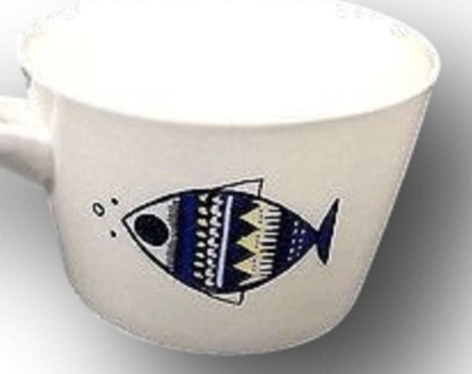Villeroy & Boch, Viking Butter Pot or Sauce Dish With Fish, Luxembourg, Germany