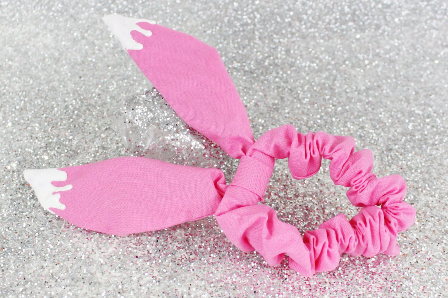 Bunny Ear Scrunchie Easter Hair Bow Easter by KawaiiHairCandy