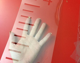 Reusable Growth Chart Ruler Stencils for DIY