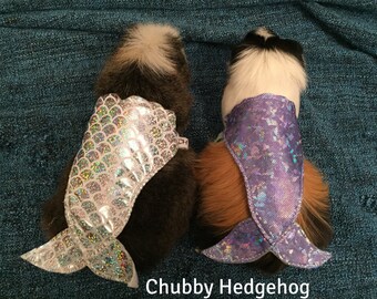 Mermaid tail costume for Hedgehog / Guinea pig
