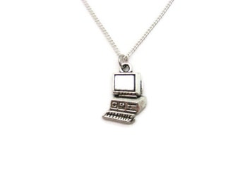 Computer Necklace Science Necklace Computer Jewelry PC Necklace Desktop Necklace Computer Science Jewelry Science Gifts