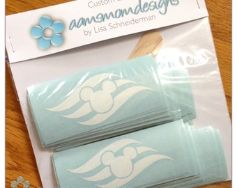 DIY Vinyl Decals - FE Gifts - Disney Cruise Line - Mouse Ears and Waves Logo