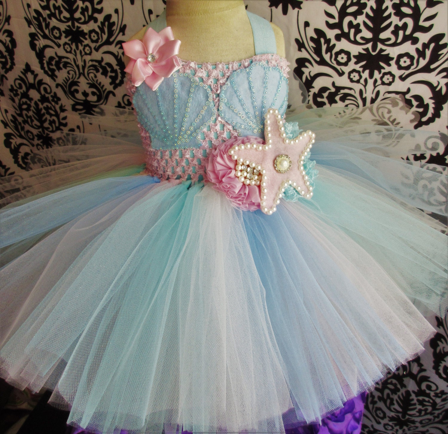 Mermaid Tutu Dress/Pink Mermaid Tutu Dress/Mermaid tutu/Pink