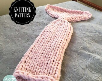 Mermaid blanket Knitting Pattern / knit mermaid tail blanket / mermaid tale / mermaid photo prop / toddler mermaid tail / kids mermaid tail