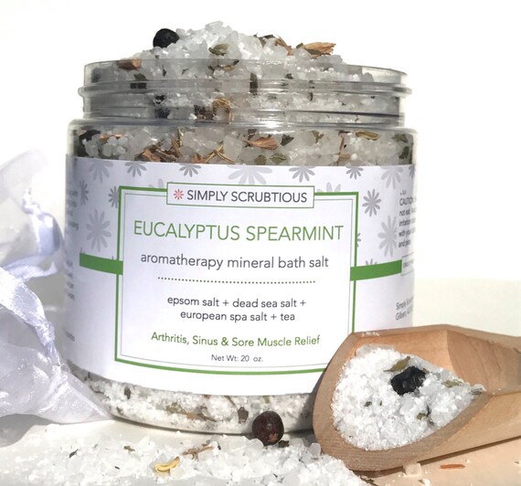 MINT EUCALYPTUS Bath SaltEucalyptus Bath SaltDetox Bath