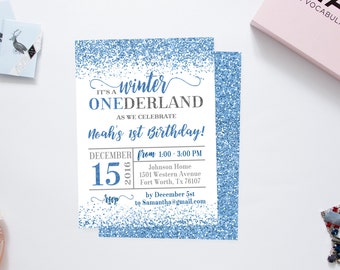 winter wonderland invitation template