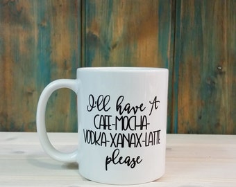 Funny mugs, office mug, vodka mug, coffee mug, coffee cup, unique coffee mug, best friend gift