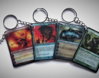 Customizable Magic The Gathering Card Keychains (SEE DESCRIPTION)