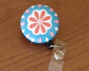 Flower Badge Reel, ID holder