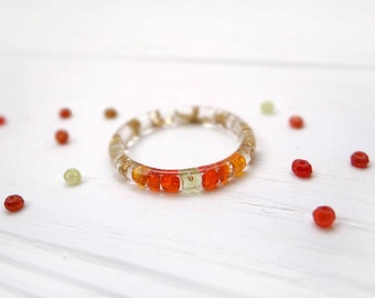 Zircon ring crystal ring zircon jewelry resin jewelry gold stacking ring gemstone ring boho jewelry gemstone jewelry boho ring bohemian ring