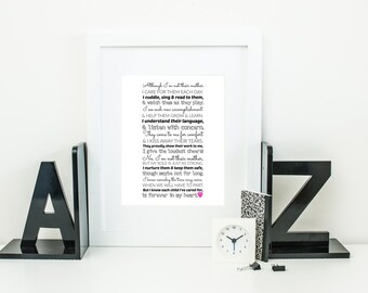 daycare provider print teacher poem print a mothers thank you poem print childcare - Teacher Pictures To Print daycare provider print teacher poem print a mothers thank you poem print childcare - Teacher Pictures To Print