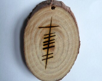 Grá - Love Irish Gaelic Pendant in Ogham