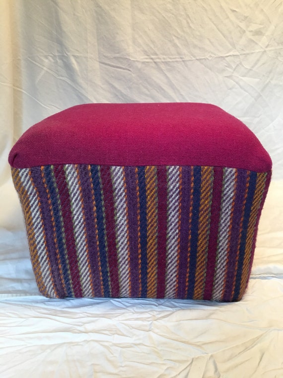 Items similar to Wool blanket Ottoman on Etsy