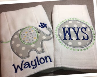 Baby Burp Cloths, Personalized Burp Cloth, Baby Burp Cloth, Burp Cloth Set, Baby Girl Burp Cloth, Baby Boy Burp Cloth