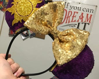 Rapunzel Ears, mouse ears, custom ears, tangled ears
