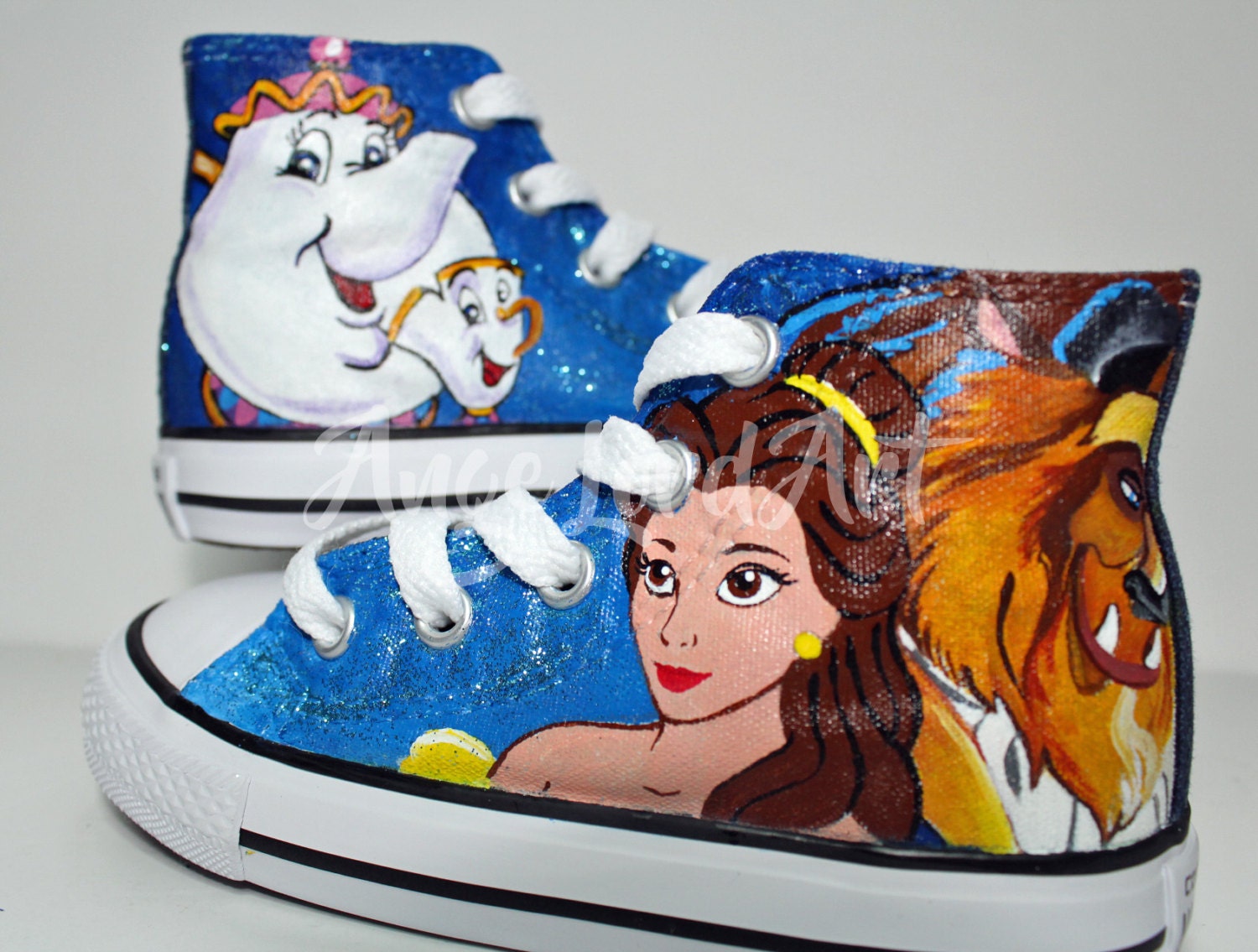 Disney la belle et la bête inspirent baskets chaussures à la
