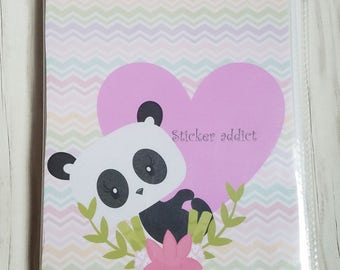 Panda Planner sticker book. sticker addict sticker storage. 4.50x 6.00 Sticker storage, book, album.