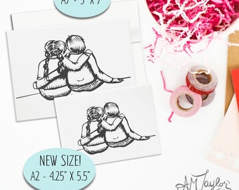 Friendship card for any occasion // best friends card // long distance friends // Valentines Day Card // Love Card // Card for her