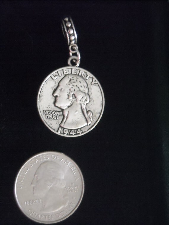 Silver Quarter Coin EARRINGS New on Sale