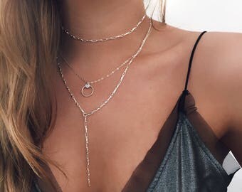 Tiny Heart Necklace, Minimal Necklace, Dainty Gold necklace, Sterling Silver Round Necklace, Heart Necklace, Silver Heart,