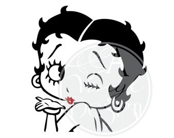 kiss the cook betty boop svg kiss the cook betty boop svg