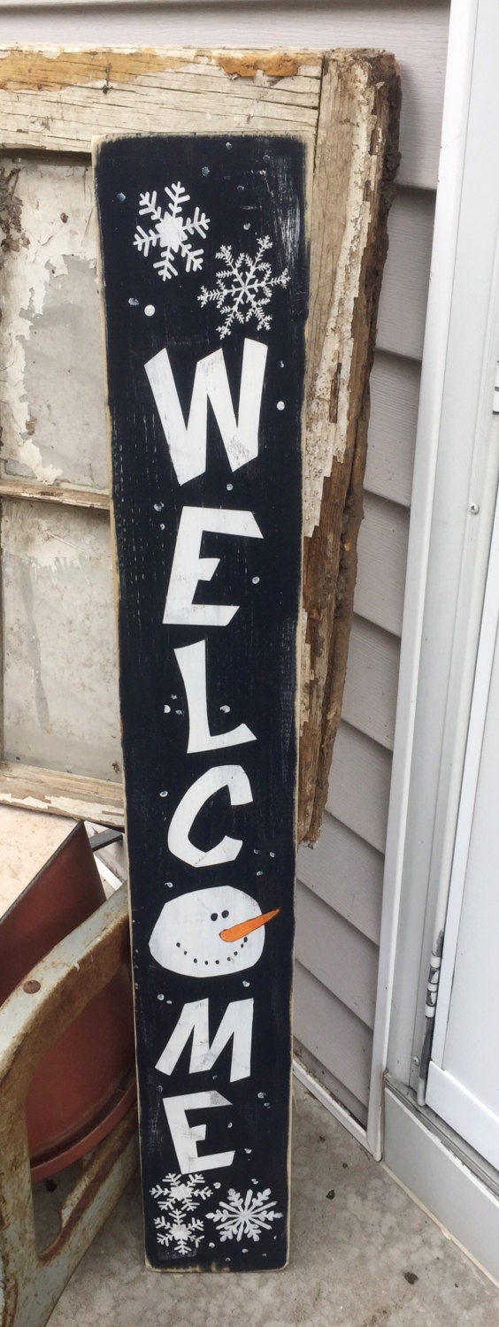 snoman welcome christmas decor winter sign snowman wooden snoman welcome christmas decor winter sign snowman wooden