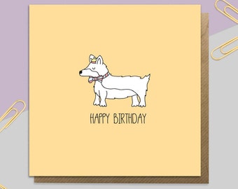 Birthday Corgi Card