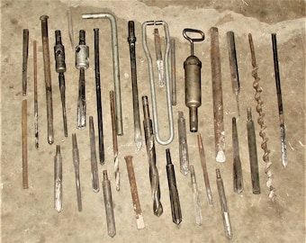 Milwaukee Hammer Drill Bits Lot Old Milwaukee Hammer Drill
