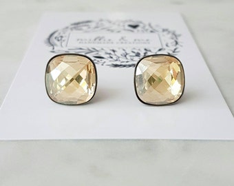 Swarovski Crystal stud earrings.