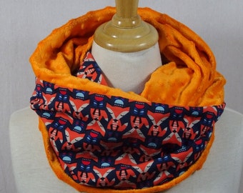 jersey blue and orange Fox snood