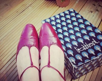 Vintage shoes size 5 wine red heels by Trobbiani in original box