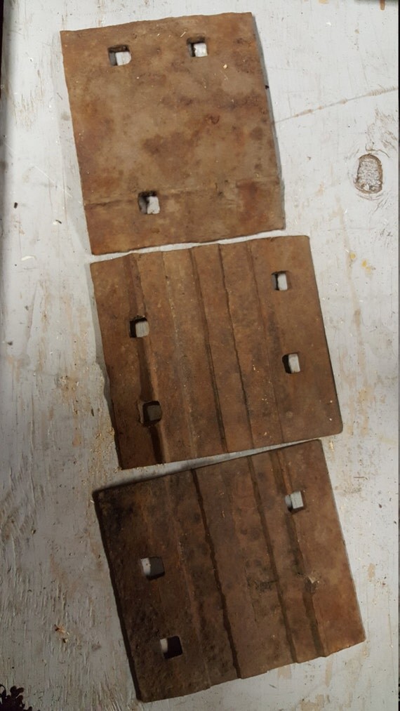 Vintage Railroad Tie Plates Train Track Steel Plates Rail