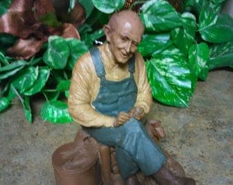 Vintage Tom Clark Gnomes Uncle Whit Country People by Carin Studio Signed Tom Clark Uncle Whit Statue