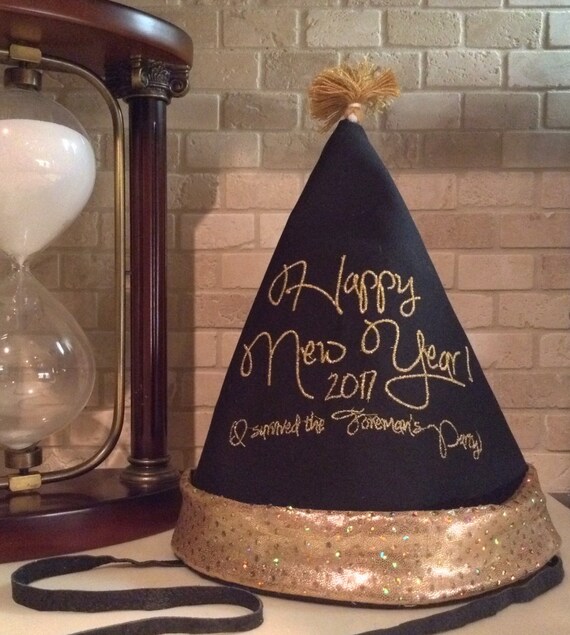 Items similar to New Year's Eve Hat, New Year's Eve custom party hat ...