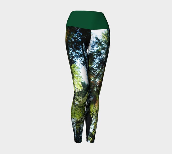 Items similar to Pine Tree Leggings, Nature Leggings, Yoga Leggings ...