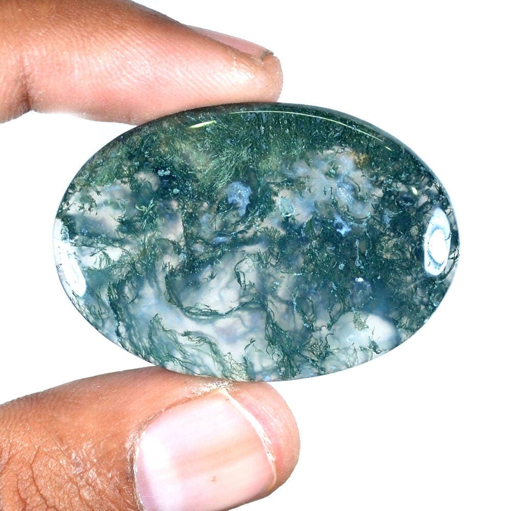Great AAA Quality Natural Designer Green Moss Agate 49 Ct.