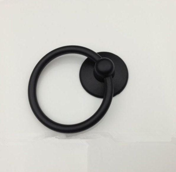 Gold Drawer Ring Pulls Handle Knobs Antique Bronze Dresser Drop Ring Pulls Knobs Black Kitchen